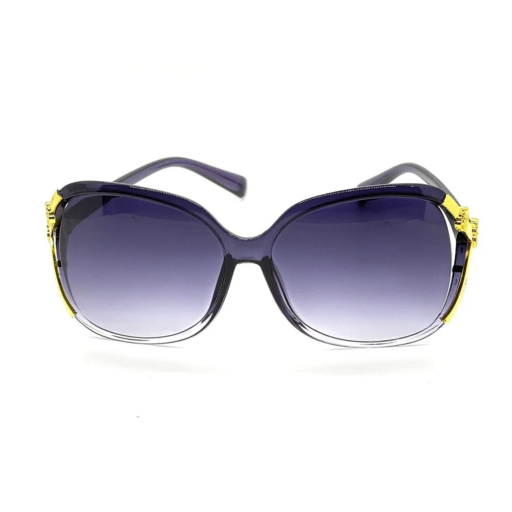 Women Rose Sunglasses Large Frame Retro Versatile Glasses Ladys Female‎ Shades